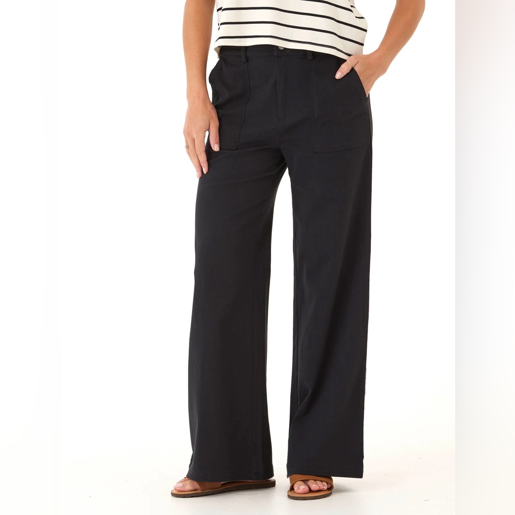 Threads For Thought Pamela Stretch Twill Wide Leg Pant